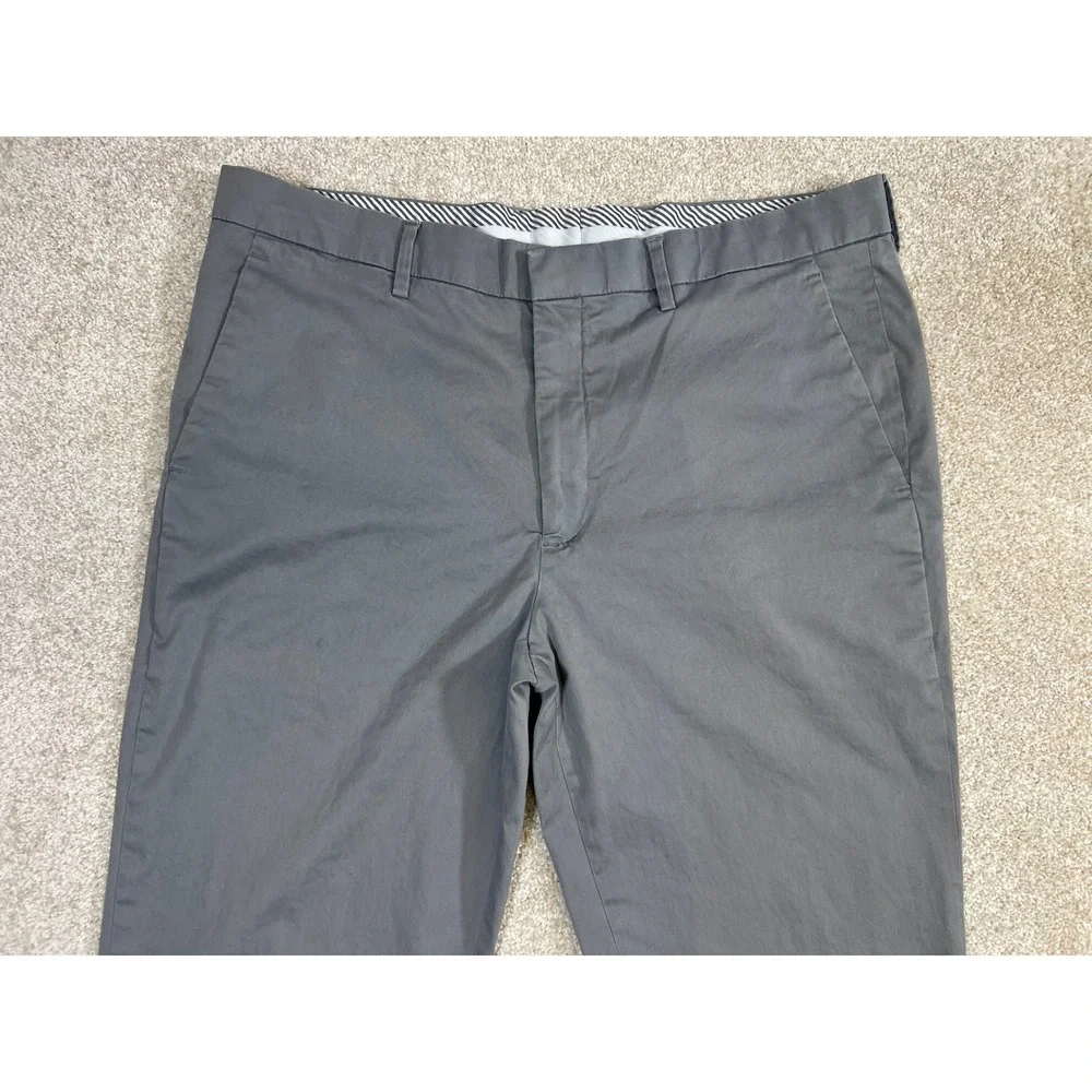Express Performance Extra Slim Fit Stretch Chinos Mens Pants Gray‎ 34x34 *Read
